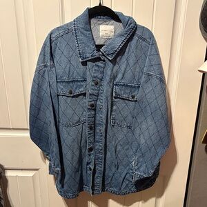 Celebrity Pink Light Blue Denim Jacket